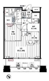 ル・サンク大崎ウィズタワー 11階 間取り図