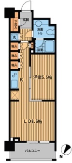 プライムアーバン日本橋横山町 1006 間取り図