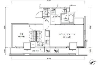 パークキューブ愛宕山タワー 2005 間取り図