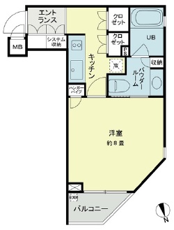 ベルファース新橋 203 間取り図