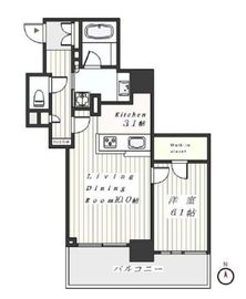 ライオンズ四谷タワーゲート 14階 間取り図