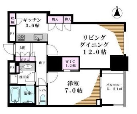 シティタワーズ豊洲ザ・ツイン サウスタワー 14階 間取り図