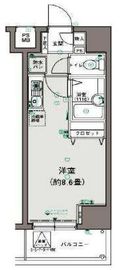 エスコート麻布十番 4階 間取り図