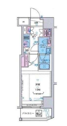 ジェノヴィア新宿御苑グリーンヴェール 5階 間取り図