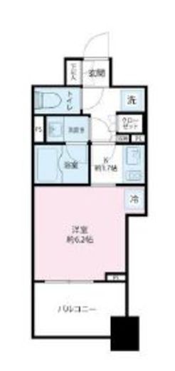 プライア渋谷 16階 間取り図