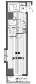 ガラ・ステージ麻布十番 4階 間取り図