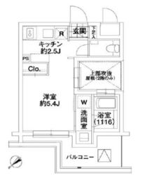 エルスタンザ代々木 312 間取り図