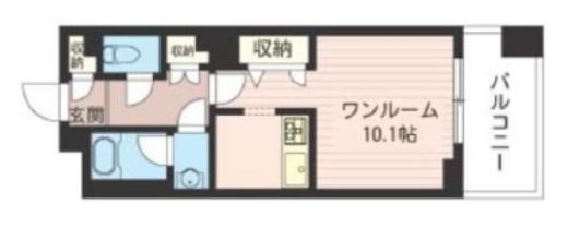 レジデンスシャルマン月島 710 間取り図