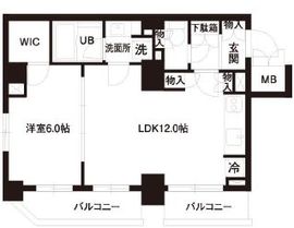 レジディア白金高輪 901 間取り図