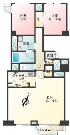 南青山第一マンションズ 3階 間取り図