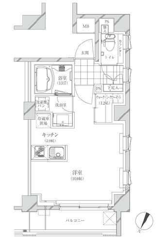 コスモリード市ヶ谷払方町 310 間取り図