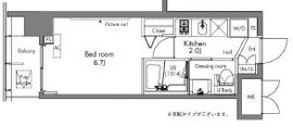 プラウドフラット隅田リバーサイド 310 間取り図