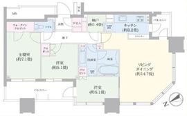 スカイズタワー＆ガーデン 39階 間取り図