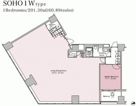 ラ・トゥール新宿 701 間取り図