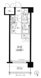 スパシエソリデ三軒茶屋 5階 間取り図