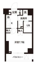 レジディア白金高輪 205 間取り図