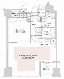 ラ・トゥール新宿 2001 間取り図