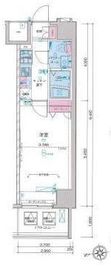 ジェノヴィア新宿グリーンヴェール 3階 間取り図