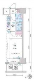 ジェノヴィア新宿グリーンヴェール 5階 間取り図