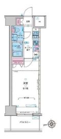 ジェノヴィア新宿グリーンヴェール 4階 間取り図