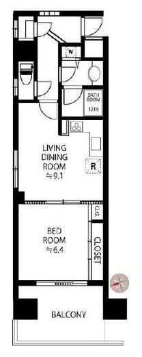 アクシアフォレスタ麻布 2階 間取り図