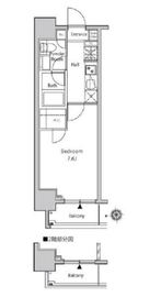 カーサスプレンディッド新宿御苑 601 間取り図