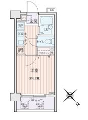 エコロジー都立大学レジデンス 717 間取り図