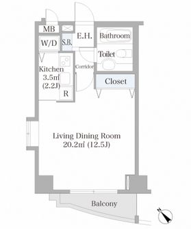 広尾ハイツ 701 間取り図