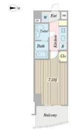 プロシード都立大学2 303 間取り図