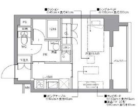 レジディア浅草橋 305 間取り図