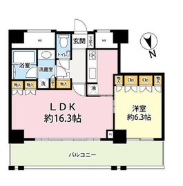 代官山アドレス ザ・タワー 17階 間取り図