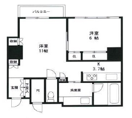 パークハウス赤坂氷川 2階 間取り図