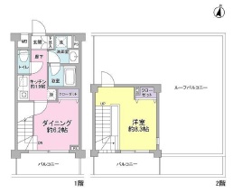 サンピエス桜新町 502 間取り図