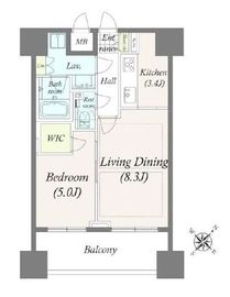 グラーサ白金高輪 2階 間取り図