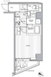 プレミアムキューブ都立大学#mo 406 間取り図