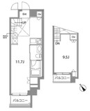 カスタリア中目黒 604 間取り図