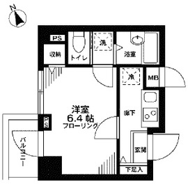 レキシントン・スクエア曙橋 304 間取り図