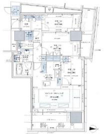 ブリリアタワー池袋 33階 間取り図