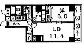 ストリーム品川イースト 701 間取り図