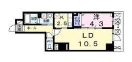 ストリーム品川イースト 302 間取り図