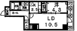 ストリーム品川イースト 602 間取り図