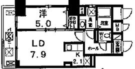 ストリーム品川イースト 605 間取り図