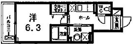 ストリーム品川イースト 204 間取り図