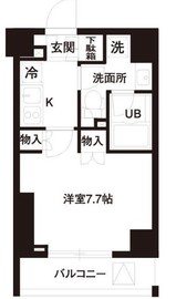 レジディア白金高輪 605 間取り図