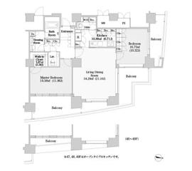 ラ・トゥール汐留 4601 間取り図