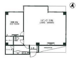 モンテプラザ麻布 506 間取り図