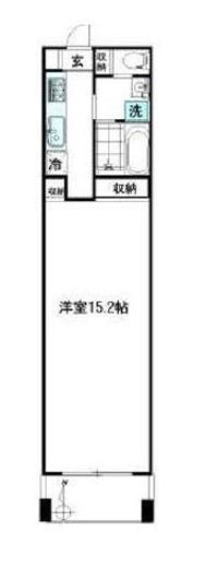 月村マンションNo.28 302 間取り図