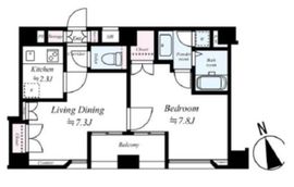 エルフラット新富町 6階 間取り図