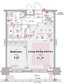 ガーラ・プレシャス渋谷六本木通り 12階 間取り図