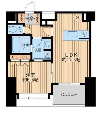 ウィルテラス奥沢 602 間取り図